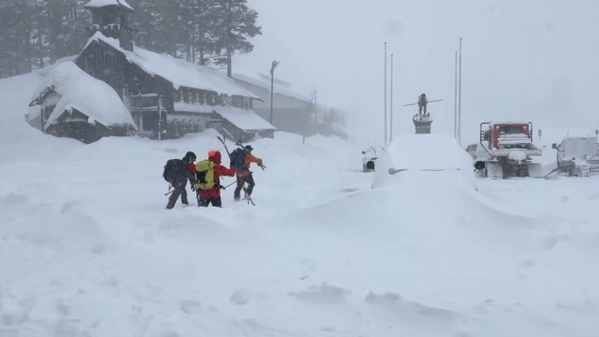 Six skiers rescued, with nine still missing after avalanche