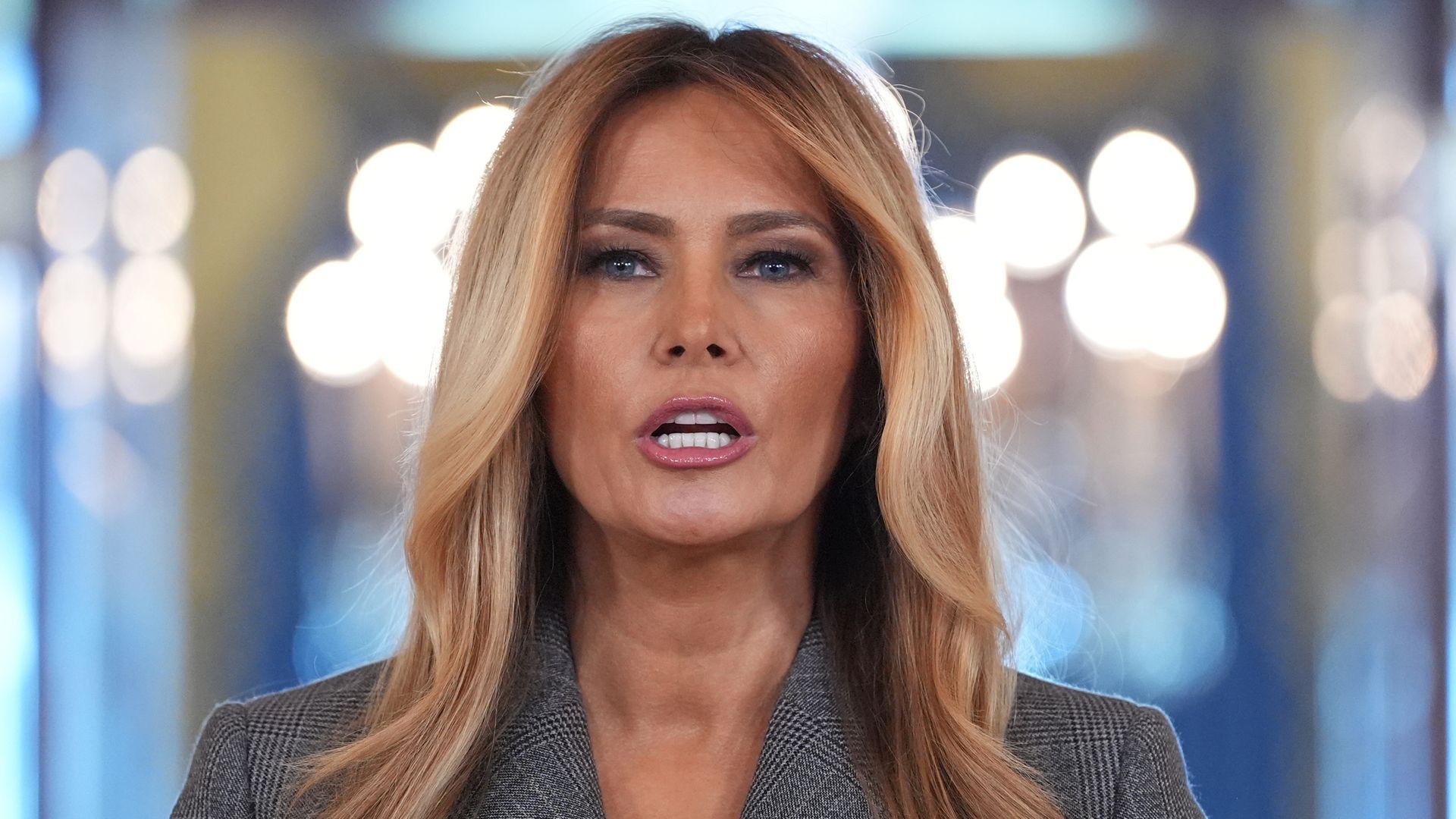 Melania Trump appears in surprise live video from White House to address Epstein relationship ‘lies’