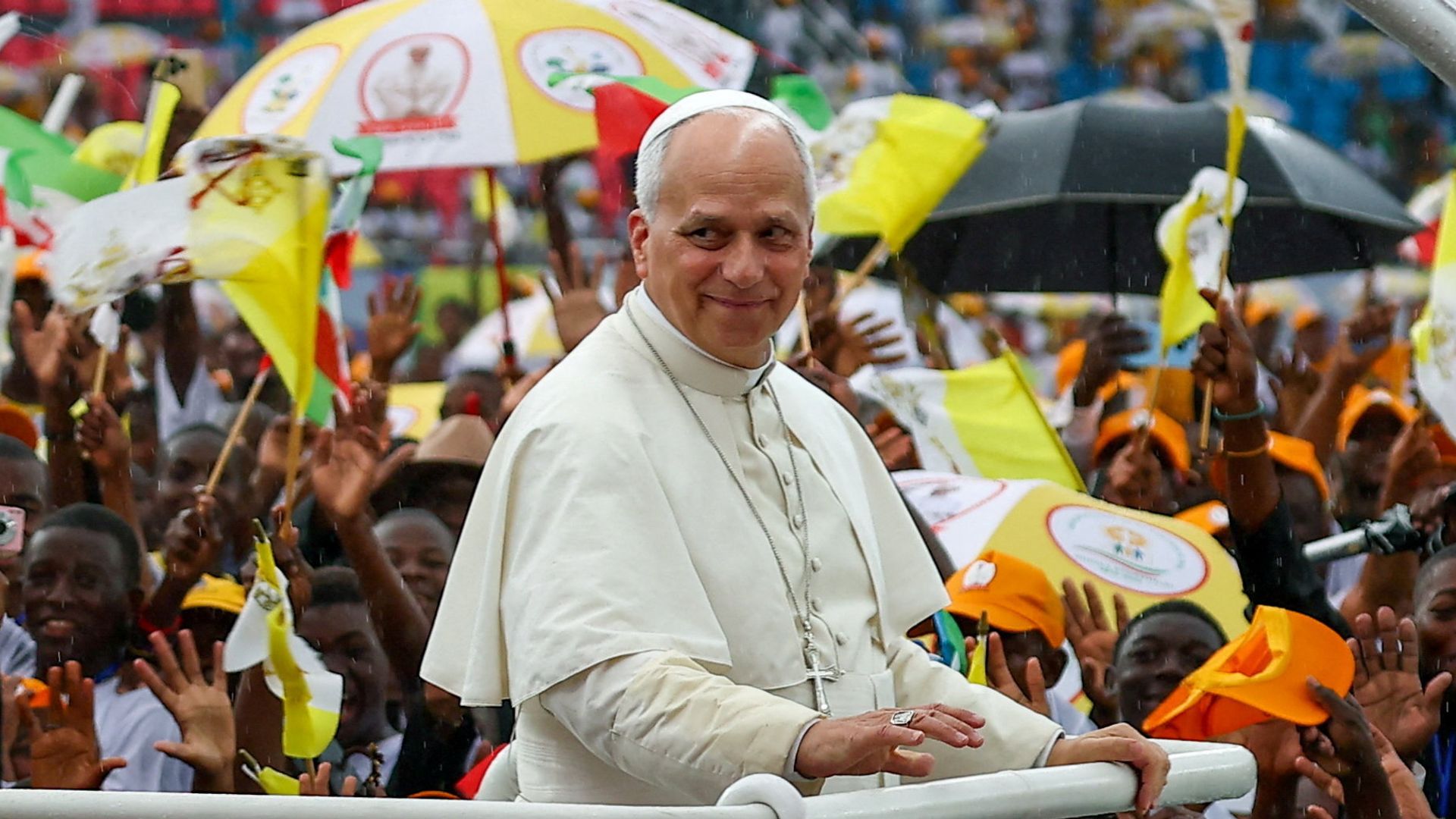 Pope finishes eventful African tour with prison visit – after war of words with Trump